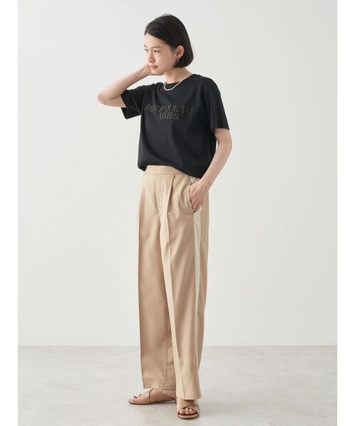 AMERICAN HOLIC（アメリカンホリック）の「刺繍ロゴカットプルオーバー（Tシャツ/カットソー・レディース・オフホワイト/ブラック・L/M）」の19枚目の写真