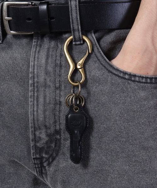 【セール】プラスレザー カラビナ キーホルダー（キーケース/キーアクセサリー）｜FUNALIVE（ファンアライブ）