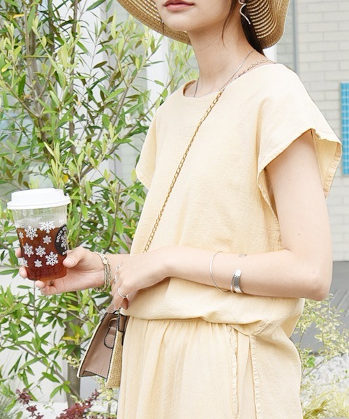 and it_(アンドイット)の「コットンリネンナチュラルセットアップ(セットアップ・レディース・ダークネイビー/キャメル/ナチュラル・L/M)」の16枚目の写真