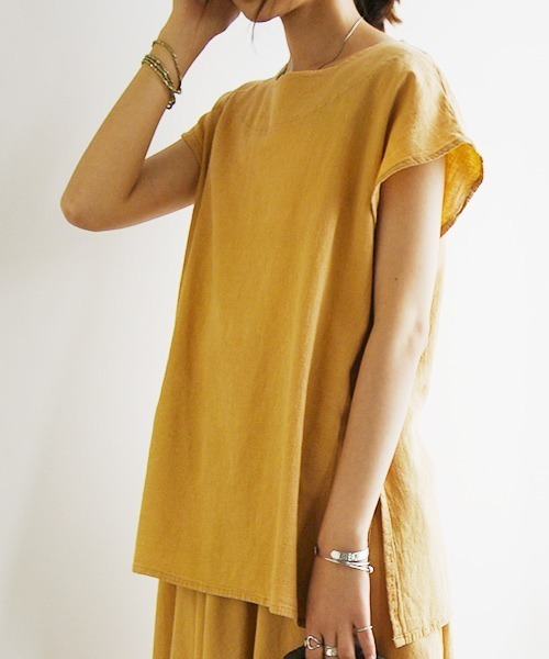 and it_(アンドイット)の「コットンリネンナチュラルセットアップ(セットアップ・レディース・ダークネイビー/キャメル/ナチュラル・L/M)」の10枚目の写真