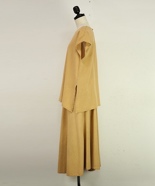 and it_(アンドイット)の「コットンリネンナチュラルセットアップ(セットアップ・レディース・ダークネイビー/キャメル/ナチュラル・L/M)」の7枚目の写真