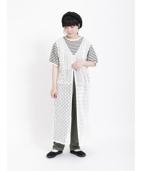 Samansa Mos2（サマンサ モスモス）の「配色ステッチツイルシェフパンツ（その他パンツ・レディース・ベージュ/モカ/カーキ・F）」の8枚目の写真