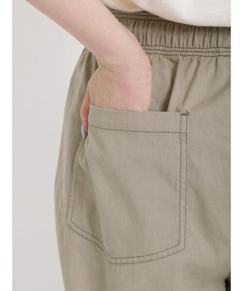 Samansa Mos2（サマンサ モスモス）の「配色ステッチツイルシェフパンツ（その他パンツ・レディース・ベージュ/モカ/カーキ・F）」の20枚目の写真