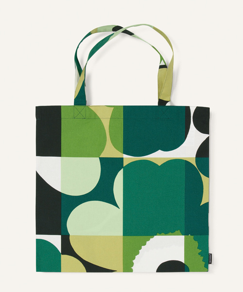 marimekko（マリメッコ）の「RUUTU-Unikko / BAG（エコバッグ/サブバッグ・レディース・ブラック/レッド/ピンク/グリーン/ブルー・FREE）」の3枚目の写真