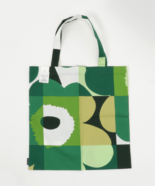 marimekko（マリメッコ）の「RUUTU-Unikko / BAG（エコバッグ/サブバッグ・レディース・ブラック/レッド/ピンク/グリーン/ブルー・FREE）」の12枚目の写真