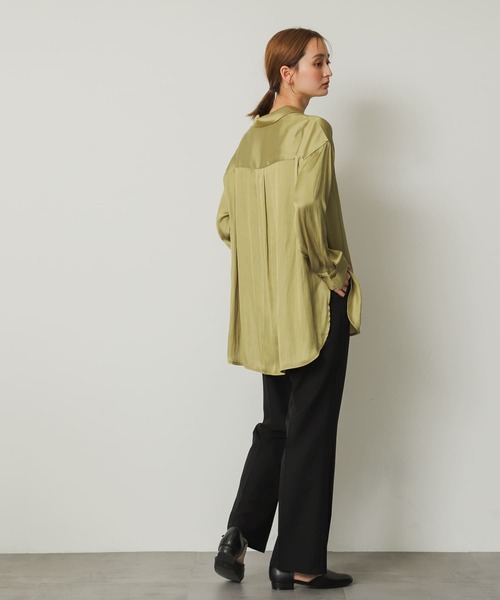 SENSE OF PLACE by URBAN RESEARCH（センスオブプレイスバイアーバンリサーチ）の「センタープレスセミフレアパンツ（スラックス・レディース・グレー/ベージュ/ブラック・X-SMALL/SMALL/TALL/MEDIUM/LARGE）」の20枚目の写真