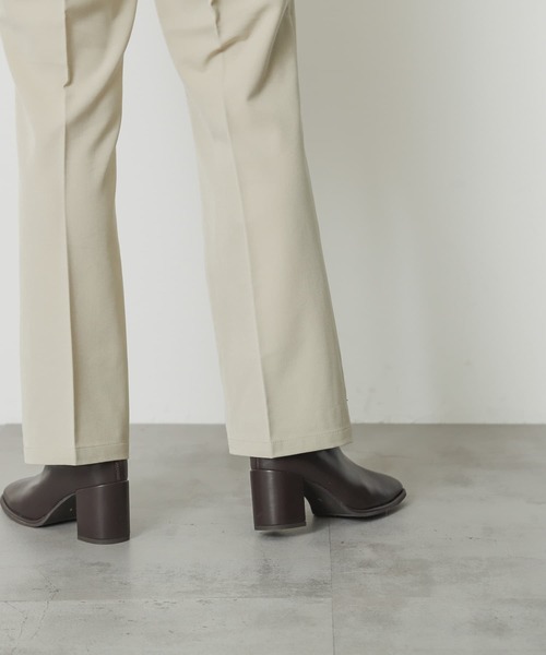 SENSE OF PLACE by URBAN RESEARCH（センスオブプレイスバイアーバンリサーチ）の「センタープレスセミフレアパンツ（スラックス・レディース・グレー/ベージュ/ブラック・X-SMALL/SMALL/TALL/MEDIUM/LARGE）」の21枚目の写真