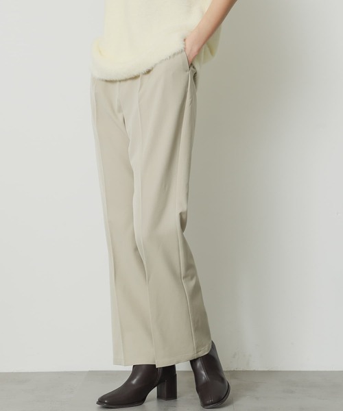 SENSE OF PLACE by URBAN RESEARCH（センスオブプレイスバイアーバンリサーチ）の「センタープレスセミフレアパンツ（スラックス・レディース・グレー/ベージュ/ブラック・X-SMALL/SMALL/TALL/MEDIUM/LARGE）」の22枚目の写真