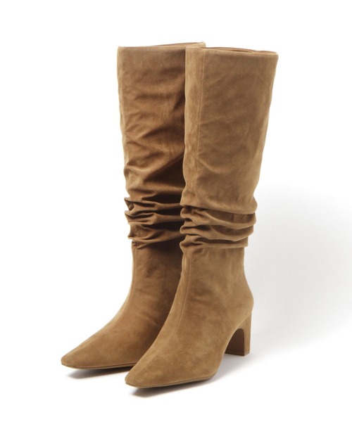 LOWRYS FARM（ローリーズファーム）の「ルーズヒールブーツ  967880（ブーツ・レディース・ブラック/ブラウン・MEDIUM/LARGE）」の2枚目の写真