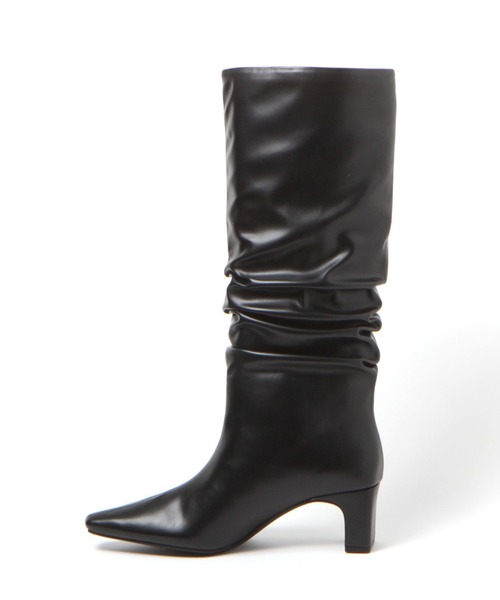 LOWRYS FARM（ローリーズファーム）の「ルーズヒールブーツ  967880（ブーツ・レディース・ブラック/ブラウン・MEDIUM/LARGE）」の16枚目の写真