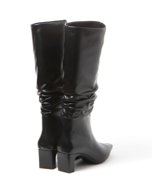 LOWRYS FARM（ローリーズファーム）の「ルーズヒールブーツ  967880（ブーツ・レディース・ブラック/ブラウン・MEDIUM/LARGE）」の14枚目の写真