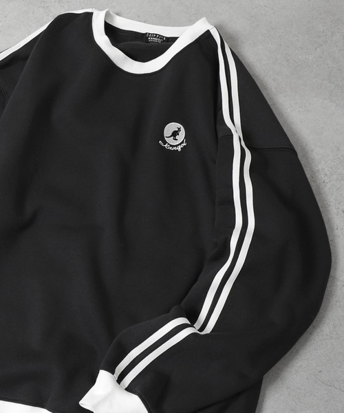 KANGOL（カンゴール）の「【別注】 【KANGOL】 ロゴ 刺繍 ビッグシルエット 長袖 スウェット トレーナー（スウェット・メンズ・ブラック系1/チャコール/ホワイト系/ネイビー系/ブラック/ホワイト/オートミール/グレー系/ブラック系/アイボリー系/アイボリー/ネイビー/ホワイト系1/杢グレー/ダークグリーン/ブルー/グレー系1/ネイビー系1・LARGE/MEDIUM/X-LARGE）」の8枚目の写真