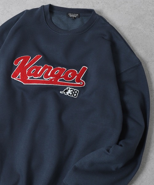 KANGOL（カンゴール）の「【別注】 【KANGOL】 ロゴ 刺繍 ビッグシルエット 長袖 スウェット トレーナー（スウェット・メンズ・ブラック系1/チャコール/ホワイト系/ネイビー系/ブラック/ホワイト/オートミール/グレー系/ブラック系/アイボリー系/アイボリー/ネイビー/ホワイト系1/杢グレー/ダークグリーン/ブルー/グレー系1/ネイビー系1・LARGE/MEDIUM/X-LARGE）」の17枚目の写真
