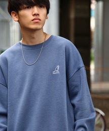 【別注】 【KANGOL】 ロゴ 刺繍 ビッグシルエット 長袖 スウェット トレーナー