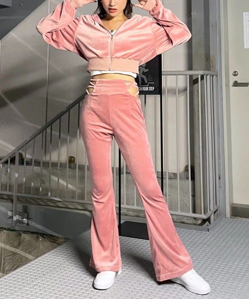 美品　TO BE CHIC　ベロアパーカー TO BE CHIC（トゥー ビー シック）の「ベロアロングパーカー