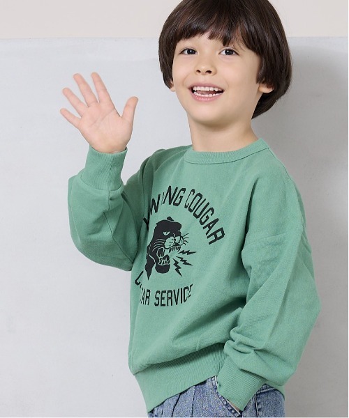 Life Support Products(ライフサポートプロダクツ)の「ウラケプリントトレーナー(80~150cm)(スウェット・キッズ・チャコール/ダークブルー/イエロー/ライトグリーン/ホワイト系その他/ブラック/グレー/オフホワイト/オレンジ/ロイヤルブルー・100/110/120/130/140/150/90/95/80)」の6枚目の写真