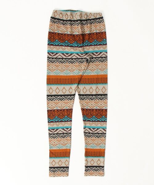 Healthknit（ヘルスニット）の「Healthknit/ヘルスニット　LEGGINGS キカガクプリント（レギンス/スパッツ・レディース・ブルー/マスタード/パープル/ピンク/ブラウン・MEDIUM/LARGE）」の9枚目の写真