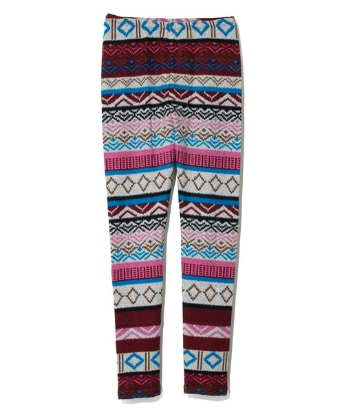 Healthknit（ヘルスニット）の「Healthknit/ヘルスニット　LEGGINGS キカガクプリント（レギンス/スパッツ・レディース・ブルー/マスタード/パープル/ピンク/ブラウン・MEDIUM/LARGE）」の5枚目の写真