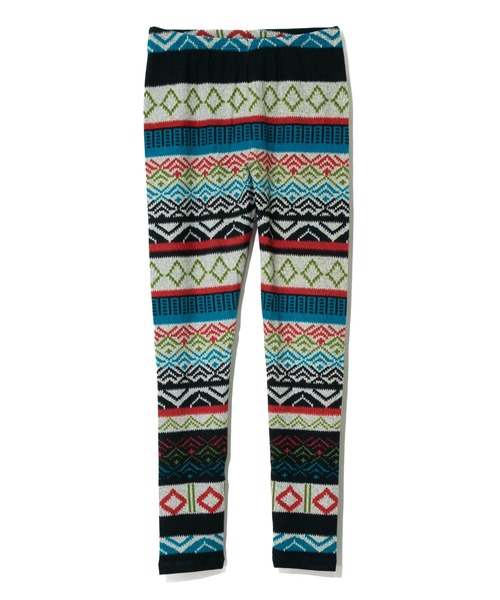 Healthknit（ヘルスニット）の「Healthknit/ヘルスニット　LEGGINGS キカガクプリント（レギンス/スパッツ・レディース・ブルー/マスタード/パープル/ピンク/ブラウン・MEDIUM/LARGE）」の2枚目の写真
