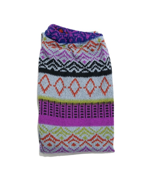 Healthknit（ヘルスニット）の「Healthknit/ヘルスニット　LEGGINGS キカガクプリント（レギンス/スパッツ・レディース・ブルー/マスタード/パープル/ピンク/ブラウン・MEDIUM/LARGE）」の11枚目の写真