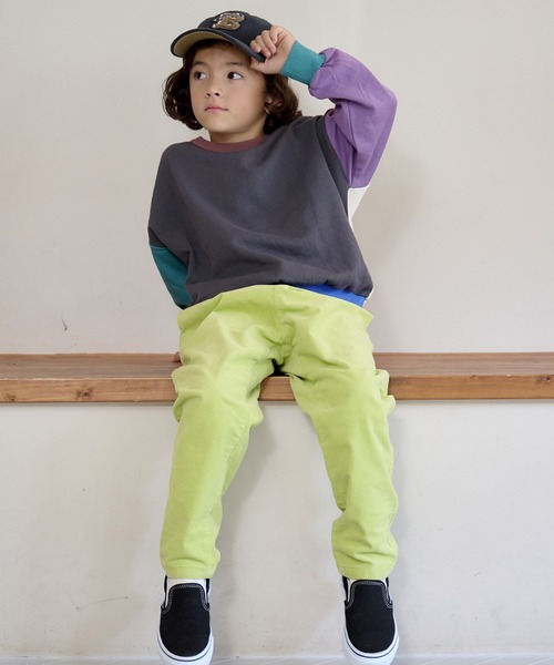 BIG FIELD（ビッグフィールド）の「コールテンシェフパンツ（80～150cm）（その他パンツ・キッズ・ワインレッド/レモンイエロー/パープル/ブラック/モカ/ライトブルー・120/130/100/90/95/150/80/140/110）」の19枚目の写真