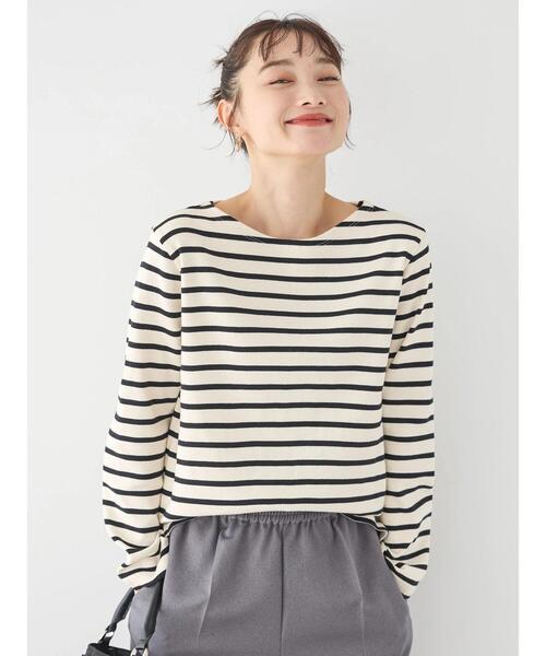 AMERICAN HOLIC(アメリカンホリック)の「バックパールボーダープルオーバー(Tシャツ/カットソー・レディース・ブラック系その他4・M/L)」の4枚目の写真