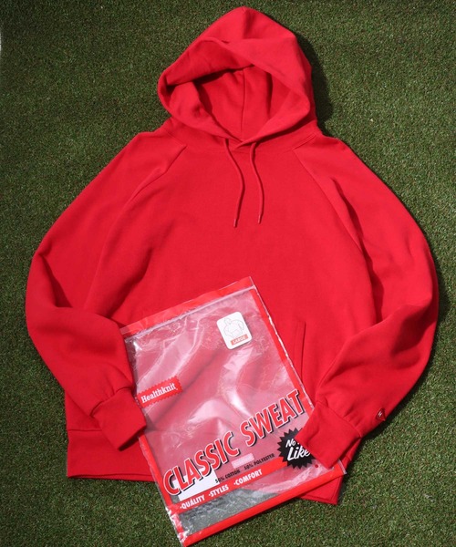 Healthknit（ヘルスニット）の「Healthknit（ヘルスニット）クラシカルスウェットパーカー メンズ レディース/裏起毛/無地/プルオーバートップス（パーカー・メンズ・スミクロ/グリーン/ブルー/レッド/アッシュグレー/サンドベージュ/ネイビー/マルーン・M/XL/L）」の7枚目の写真