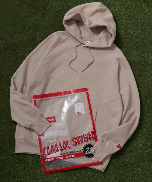 Healthknit（ヘルスニット）の「Healthknit（ヘルスニット）クラシカルスウェットパーカー メンズ レディース/裏起毛/無地/プルオーバートップス（パーカー・メンズ・スミクロ/グリーン/ブルー/レッド/アッシュグレー/サンドベージュ/ネイビー/マルーン・M/XL/L）」の4枚目の写真