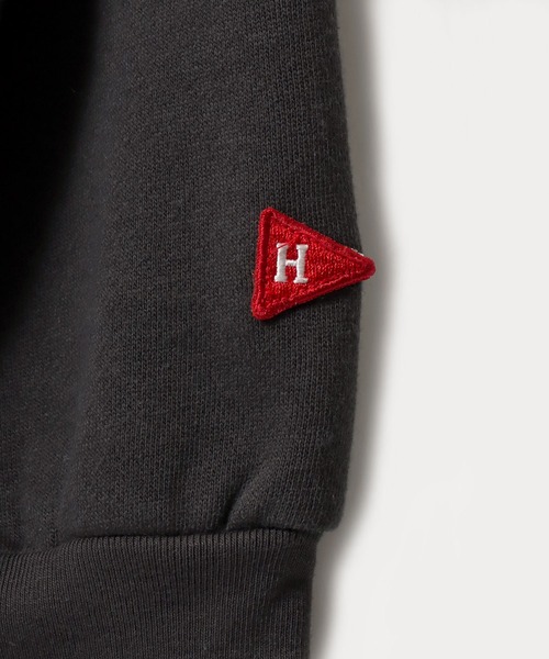 Healthknit（ヘルスニット）の「Healthknit（ヘルスニット）クラシカルスウェットパーカー メンズ レディース/裏起毛/無地/プルオーバートップス（パーカー・メンズ・スミクロ/グリーン/ブルー/レッド/アッシュグレー/サンドベージュ/ネイビー/マルーン・M/XL/L）」の15枚目の写真