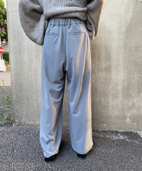 AIC.(エーアイシー)の「ジャガード/ベロアコンビネーションラップパンツ(その他パンツ・レディース・ネイビー/ブラック/グレー・FREE)」の13枚目の写真