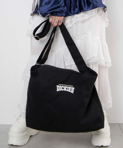 Dickies（ディッキーズ）の「∴WEGO/別注Dickies キャンバスショルダー（ショルダーバッグ・メンズ・ブラック/ナチュラル/その他4/その他1/その他2/その他3/その他6/その他5・FREE）」の4枚目の写真