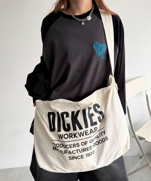 Dickies（ディッキーズ）の「∴WEGO/別注Dickies キャンバスショルダー（ショルダーバッグ・メンズ・ブラック/ナチュラル/その他4/その他1/その他2/その他3/その他6/その他5・FREE）」の8枚目の写真