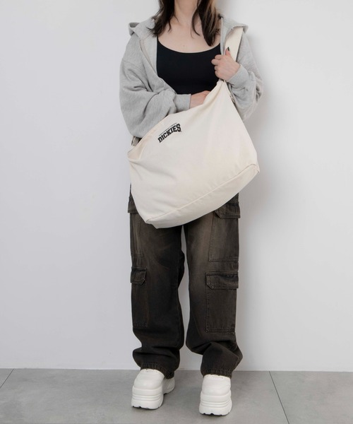 Dickies（ディッキーズ）の「∴WEGO/別注Dickies キャンバスショルダー（ショルダーバッグ・メンズ・ブラック/ナチュラル/その他4/その他1/その他2/その他3/その他6/その他5・FREE）」の20枚目の写真