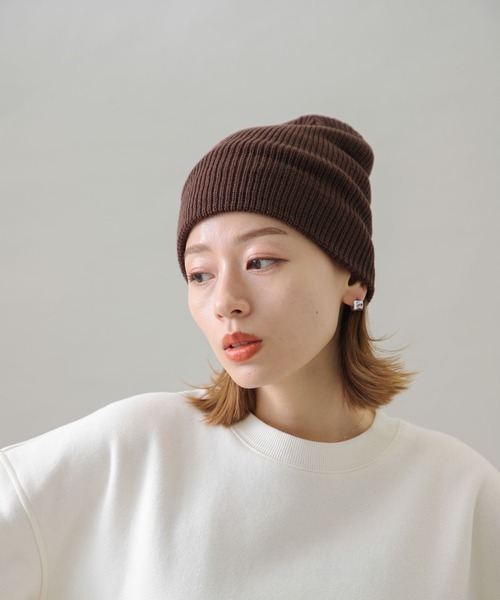 URBAN RESEARCH Sonny Label(アーバンリサーチサニーレーベル)の「シングルリブニット帽(ニットキャップ/ビーニー・レディース・ブラウン/カーキ/ブラック/ボルドー・ONE)」の18枚目の写真