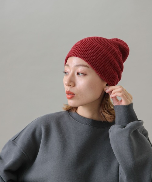 URBAN RESEARCH Sonny Label(アーバンリサーチサニーレーベル)の「シングルリブニット帽(ニットキャップ/ビーニー・レディース・ブラウン/カーキ/ブラック/ボルドー・ONE)」の13枚目の写真
