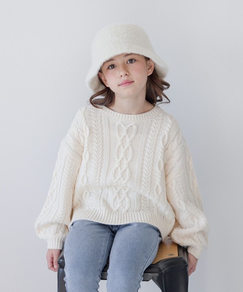 GLOBAL WORK(グローバルワーク)の「シャギーバケットハット/976923(ハット・キッズ・ブラック/オフホワイト・LARGE/MEDIUM)」の17枚目の写真