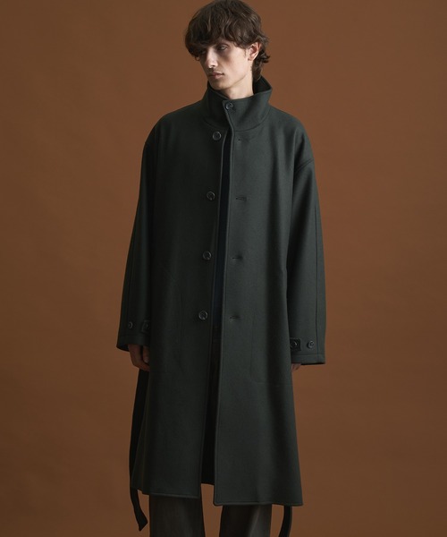 Super140s マルチウェイ メルトンオーバーサイズスタンドコート