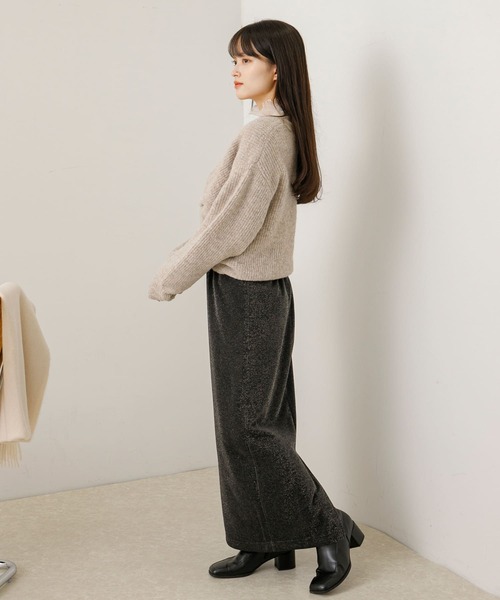 HEYUMM（ヘユム）の「2WAYツイストデザインセーター（ニット/セーター・レディース・ブラック/ベージュ/アイボリー・ONE）」の19枚目の写真