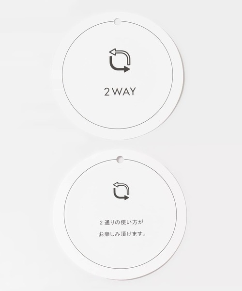 HEYUMM（ヘユム）の「2WAYツイストデザインセーター（ニット/セーター・レディース・ブラック/ベージュ/アイボリー・ONE）」の5枚目の写真