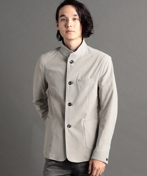 MONSIEUR NICOLE(ムッシュニコル)の「【canal deux Luxe】 4WAYストレッチ スタンドカラーブルゾン(ブルゾン・メンズ・ブラック/グレー・MEDIUM/LARGE/X-LARGE/XX-LARGE)」の15枚目の写真