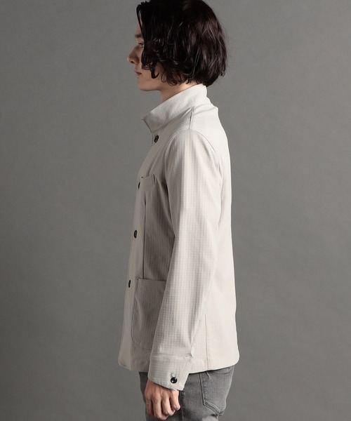 MONSIEUR NICOLE(ムッシュニコル)の「【canal deux Luxe】 4WAYストレッチ スタンドカラーブルゾン(ブルゾン・メンズ・ブラック/グレー・MEDIUM/LARGE/X-LARGE/XX-LARGE)」の17枚目の写真