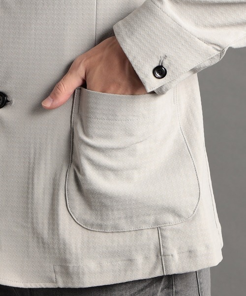 MONSIEUR NICOLE(ムッシュニコル)の「【canal deux Luxe】 4WAYストレッチ スタンドカラーブルゾン(ブルゾン・メンズ・ブラック/グレー・MEDIUM/LARGE/X-LARGE/XX-LARGE)」の22枚目の写真