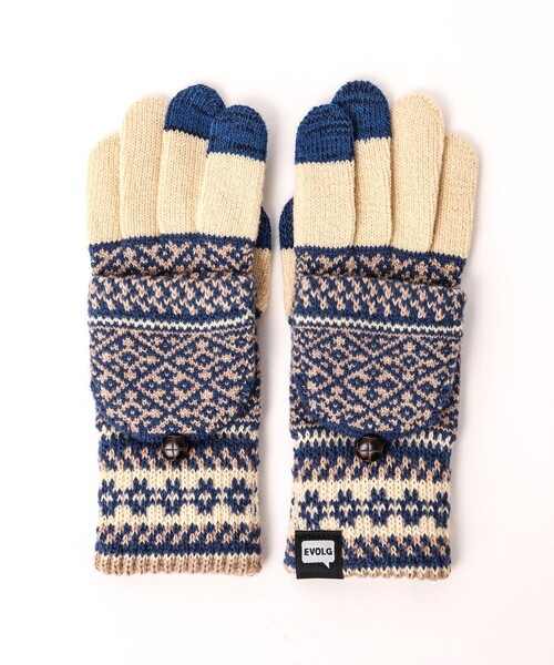 EVOLG（エヴォログ）の「【EVOLG/エヴォログ】LET2355 MIT ニットグローブ（手袋・メンズ・ベージュ系その他3/イエロー系その他3/ブラック系その他3/ホワイト系その他4・FREE）」の5枚目の写真