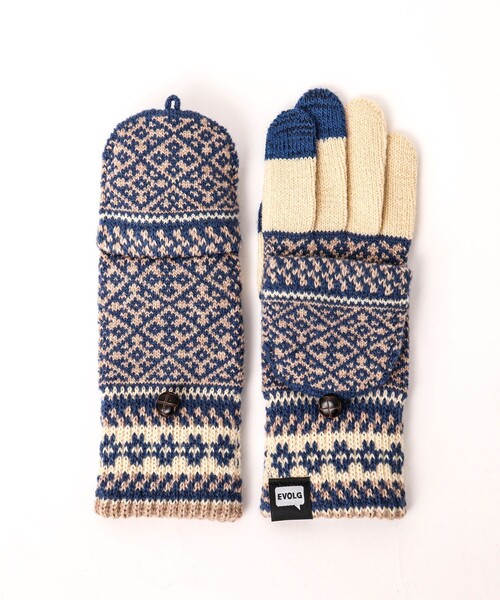 EVOLG（エヴォログ）の「【EVOLG/エヴォログ】LET2355 MIT ニットグローブ（手袋・メンズ・ベージュ系その他3/イエロー系その他3/ブラック系その他3/ホワイト系その他4・FREE）」の9枚目の写真
