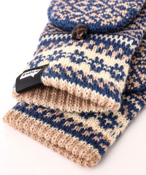 EVOLG（エヴォログ）の「【EVOLG/エヴォログ】LET2355 MIT ニットグローブ（手袋・メンズ・ベージュ系その他3/イエロー系その他3/ブラック系その他3/ホワイト系その他4・FREE）」の11枚目の写真