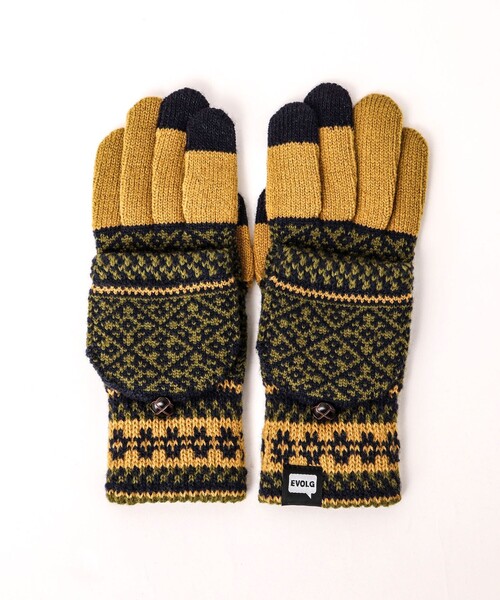 EVOLG（エヴォログ）の「【EVOLG/エヴォログ】LET2355 MIT ニットグローブ（手袋・メンズ・ベージュ系その他3/イエロー系その他3/ブラック系その他3/ホワイト系その他4・FREE）」の14枚目の写真