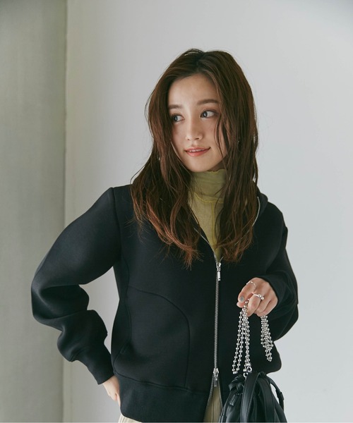 NANO universe（ナノユニバース）の「【追加生産】WEB限定 テックダンボールダブルジップパーカー（パーカー・レディース・ホワイト/ブラック/ライトベージュ/グレー・FREE）」の20枚目の写真