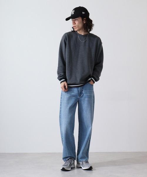 セール】ACE リブライン ポリエステル100% プリント トレーナー