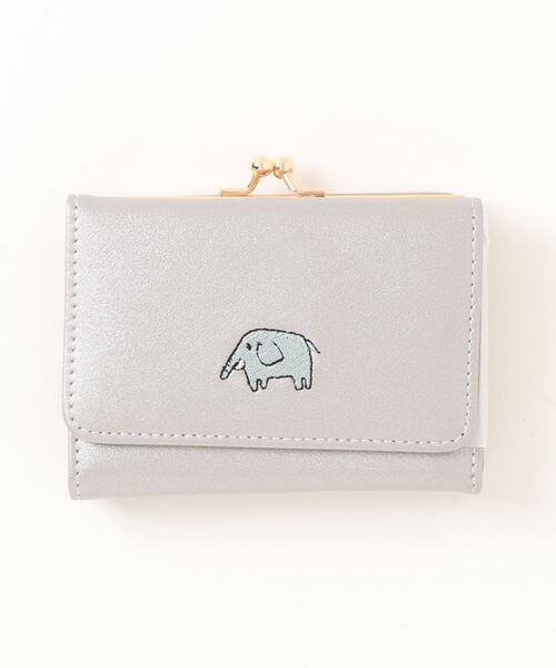 アニマル がま口 ミドル財布 三つ折り R019 0618 MMI（財布