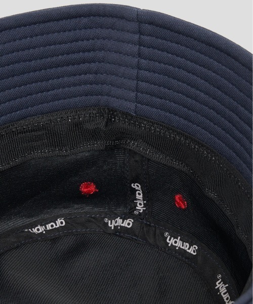 Design Tshirts Store graniph（デザイン　ティーシャツ　ストア　グラニフ）の「FRUIT OF THE LOOM× graniph IKAKU SWEAT BUCKET HAT（ハット・メンズ・ネイビー・FREE）」の9枚目の写真